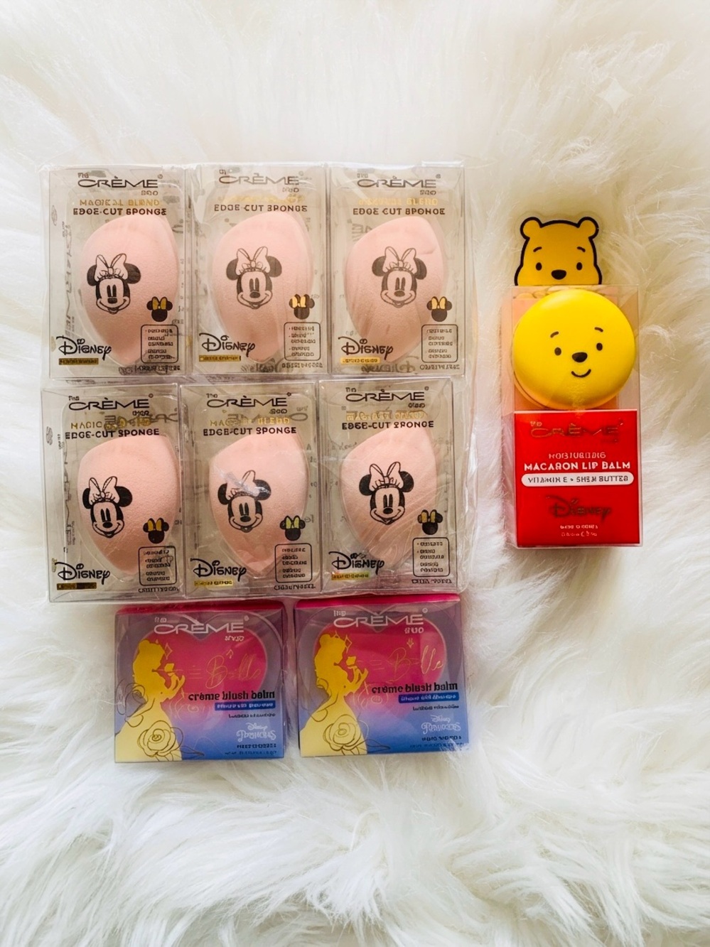 Crème Disney Bundle NEW Lip Balm Makeup Sponge Cream Blush Back to school